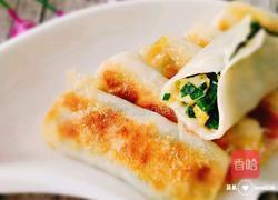 韭菜虾皮鸡蛋锅贴的做法图解20