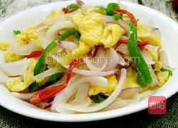 洋葱青椒炒鸡蛋的做法图解7