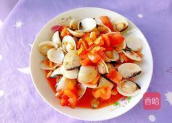 番茄炒白蛤的做法图解14