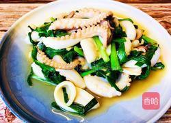 韭菜炒八爪鱼的做法图解7
