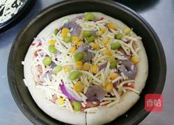 培根虾仁芝士披萨的做法图解9