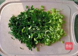 虾皮油菜鸡蛋饼的做法图解2