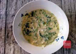 虾皮油菜鸡蛋饼的做法图解7