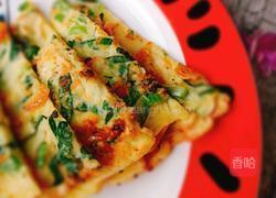 虾皮油菜鸡蛋饼的做法图解11