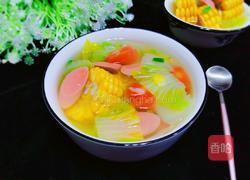 白菜玉米清脂养颜汤的做法图解8