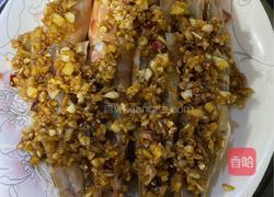 蒜泥粉丝开背竹节虾的做法图解4