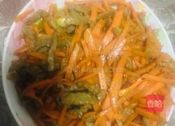 胡萝卜丝炒牛肉丝的做法图解6