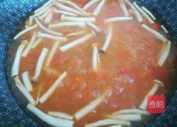 番茄蟹味菇蛋汤的做法图解3