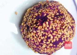 芝麻紫薯球的做法图解4