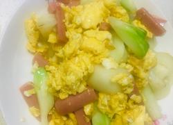 鸡蛋儿菜炒火腿肠