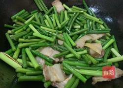 蒜苔炒肉的做法图解4