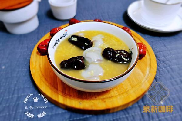 小米红枣圆子汤