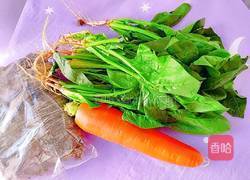 菠菜胡萝卜海带汤的做法图解2