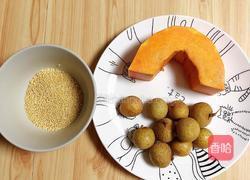 龙眼小米南瓜汤（补气血）的做法图解1