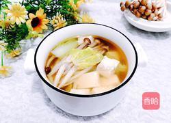 蟹味菇白菜豆腐汤的做法图解15