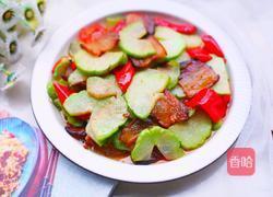 佛手瓜炒腊肉的做法图解10