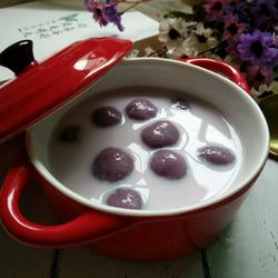 奶香紫薯汤圆的做法[图]