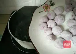 Milk Purple Sweet Potato Rice Balls Recipe Illustration 6