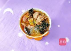 木耳酸菜粉丝老鸭汤的做法图解1