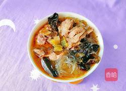 木耳酸菜粉丝老鸭汤的做法图解19