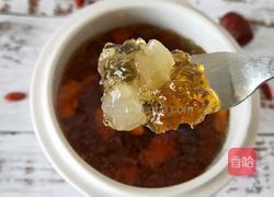 桃胶皂角米雪燕羹的做法图解2