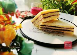 紫薯蓝莓三明治的做法图解13