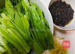 蒜蓉豆豉油麦菜的做法图解1