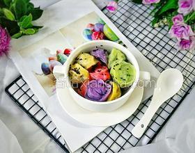 美味彩色素餃子