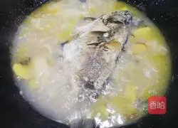 Illustration of how to make crucian carp in golden soup 3