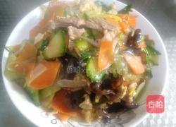 猪肉炒杂蔬的做法图解8