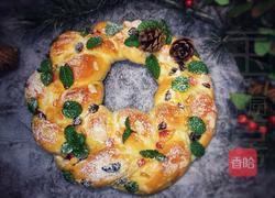 冬季—圣诞花环面包的做法图解23