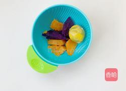 7个月加宝宝辅食：蛋黄双薯球的做法图解1