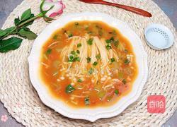 番茄金针菇汤的做法图解17