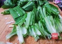 豆豉鲮鱼油麦菜的做法图解1