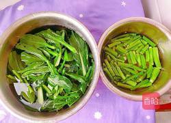 清炒菜心的做法图解3