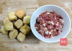 豆腐泡酿肉的做法图解1