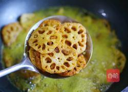 酥到掉渣的炸藕片的做法图解7