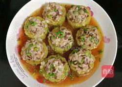 猪肉木耳酿苦瓜的做法图解12