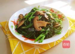 蒜蓉香菇炒茼蒿的做法图解9
