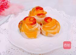 抹茶玫瑰花包的做法图解12