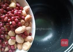 红豆花生黑米粥的做法图解4