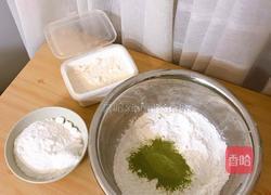 圣诞树抹茶椰蓉钵仔糕的做法图解1
