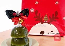 圣诞树抹茶椰蓉钵仔糕的做法图解5