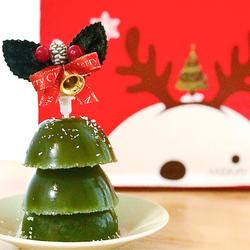 圣诞树抹茶椰蓉钵仔糕的做法[图]