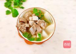 白萝卜豆腐羊肉汤的做法图解1