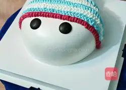Illustration of how to make a cute little snowman in winter 11