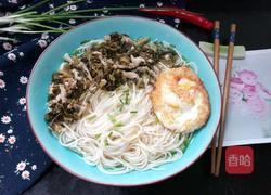 雪菜肉丝面的做法图解8