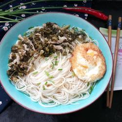 雪菜肉丝面的做法[图]