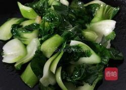 青菜炒香菇的做法图解3