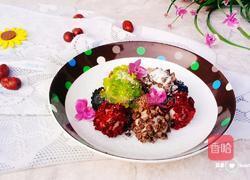 五彩糯米糍的做法图解13